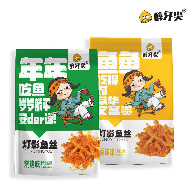 醉牙尖四川特色网红鱼丝120g