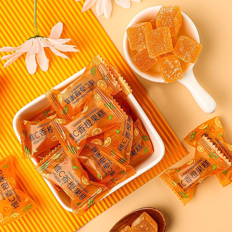 维C香橙果糕 可嚼果汁软糖Q弹软糖 糖果网红糖果 休闲零食,零食/坚果/特产,软糖/果味糖/凝胶糖果,淘宝优惠券,粉丝福利购,淘宝优惠卷