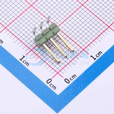 排针 825437-3 弯插,P=2.54mm 方针 单排 原装正品