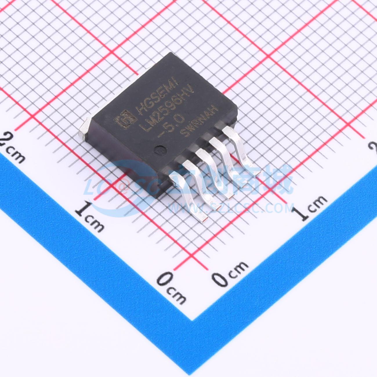 DC-DC电源芯片 LM2596HVS-5.0/TR TO-263-5 原装 电子元器件配单