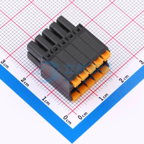 插拔式接线端子MX15EDGKNH-3.5-2*05P-BK01-Cu-A P=3.5mm 2x5P 插