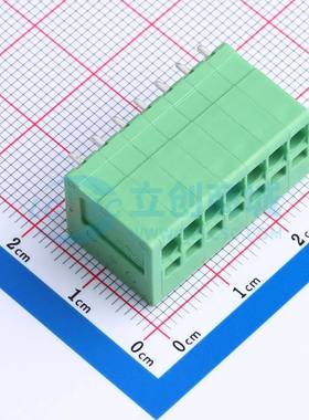 弹簧式接线端子JL271V-35007G01 插件,P=3.5mm 1x7P 直插 绿色