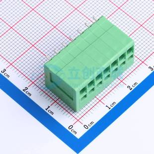 插件 35007G01 P=3.5mm 1x7P 绿色 弹簧式 直插 接线端子JL271V