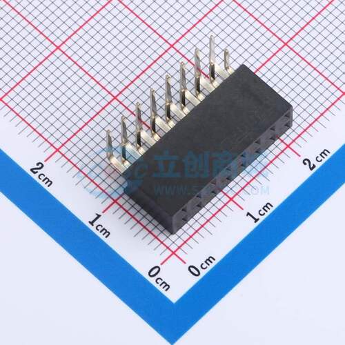 排母 DS1024-2x8R2 弯插,P=2.54mm 2x8P 方孔 电子元器件配单
