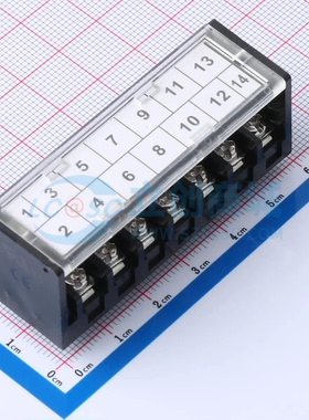栅栏式接线端子KF24A-7.62-2*7P P=7.62mm