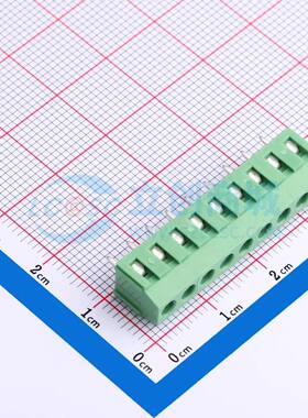 螺钉式接线端子DB125-3.81-9P-GN-S P=3.81mm 1x9P 直插 绿色