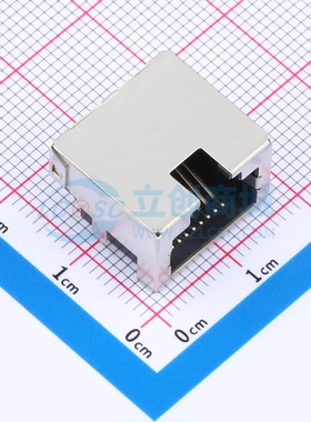 以太网连接器 MJ88B-B011-RV1-P插件 RJ45插座 不带LED