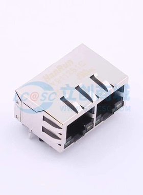 以太网连接器(RJ45 RJ11) HY911261C插件 RJ45插座 带LED