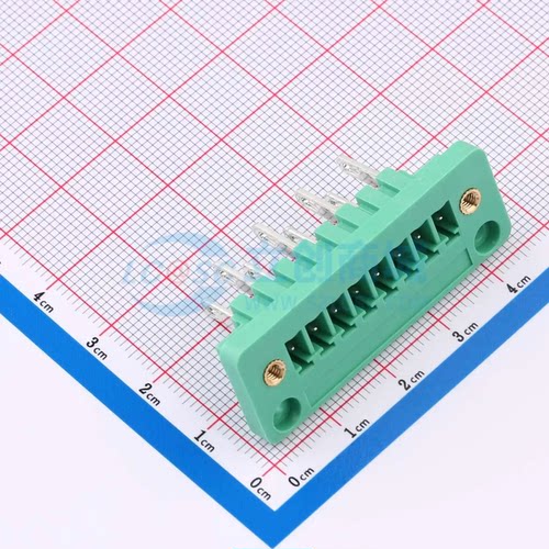 插拔式接线端子MX15CDGV-3.81-08P-GN01-Cu-A P=3.81mm 1x8P 穿墙