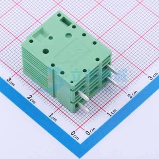 插件 75002G01 P=7.5mm 1x2P 绿色 弹簧式 直插 接线端子JL271V