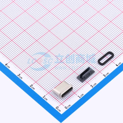 USB连接器 TYPE-C 16PFS LTH6.8 IPX8 SMD USB 3.1 母 立贴 原装