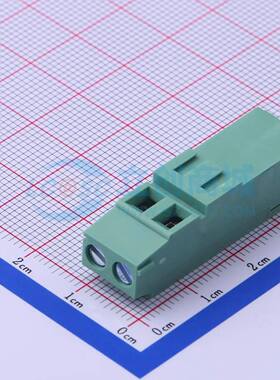 螺钉式接线端子JL500HH-50802G01 插件,P=5.08mm 1x2P 直插 绿色