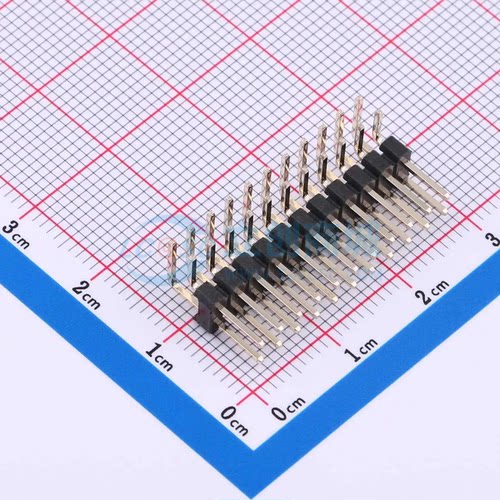 排针 PZ254R-12-22P 弯插,P=2.54mm 2x11P 方针 原装正品