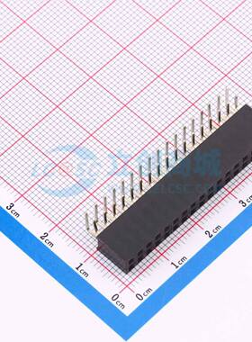 排母 ZX-PM2.54-2-17PWS 插件,P=2.54mm 2x17P 方孔 电子元器件配