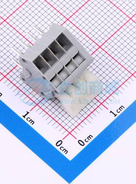 弹簧式接线端子233-204 插件,P=2.5mm 1x4P 灰色