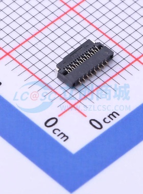 连接器 HC-FPC-03-10-17RLTAG SMD,P=0.3mm,卧贴(交错脚) 17P 翻
