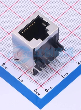 以太网连接器 X01AB002GWDD插件 RJ45插座 不带LED 有屏蔽