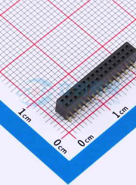 排母 B127M05-0B32P51-H43C48 SMD,P=1.27mm 2x16P 方孔 电子元器