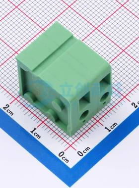 螺钉式接线端子DB105V-7.5-2P-GN-S 插件,P=7.5mm 1x2P 直插 绿色