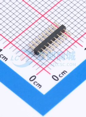 排针 A100N01-0B9P51-H10A20 插件,P=1mm 1x9P 方针 单排 原装正