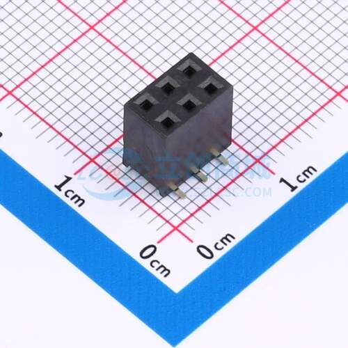 排母 HB-FH7-25423PB2GOW SMD,P=2.54mm 2x3P 方孔 电子元器件配