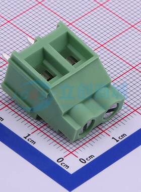 螺钉式接线端子XY636-7.62-2P 插件,P=7.62mm 1x2P 直插 绿色