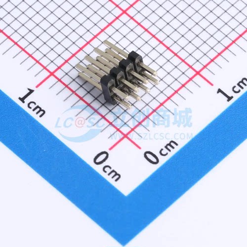 排针 HX PZ-127WV-2x4P 插件,P=1.27mm 2x4P 方针 原装正品