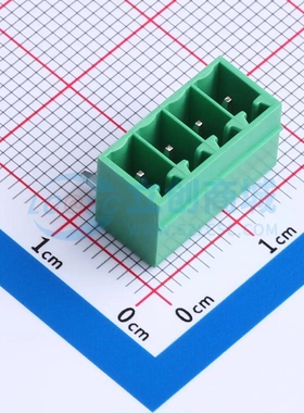 插拔式接线端子MX15EDGRC-3.5-04P-GN01-Cu-A 弯插3.5mm 1x4P 板