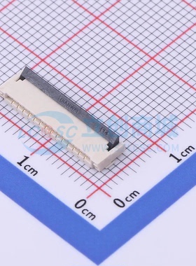 连接器KH-FPC1.0-H2.0SMT-14P-QCHF SMD,P=1mm 14P 翻盖式