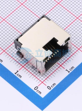以太网连接器(RJ45 RJ11) RC02434 SMD RJ45插座 带LED