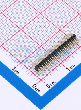 排针 A100M01-0B40P51-H10A20 插件,P=1mm 2x20P 方针 双排 原装