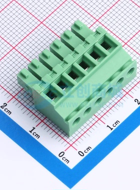 插拔式接线端子XDCB-6A381G-3-3G61 P=3.81mm 1x6P 公插头