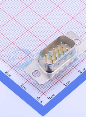 D-Sub/VGA连接器 GHDP15M-180 插件 公 直插 15P 原装正品