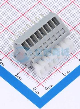 弹簧式接线端子KF240-2.54-8P 插件,P=2.54mm