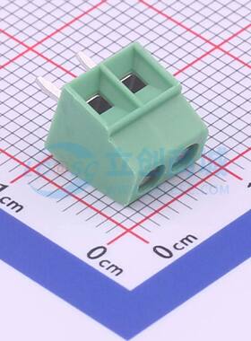 螺钉式接线端子1751248 插件,P=3.5mm 1x2P 直插 绿色