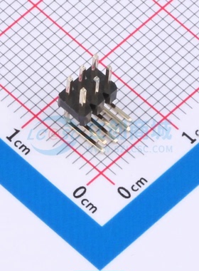 排针 XDZ200-2-03-W-2.0-G1 弯插,P=2mm 2x3P 方针 原装正品