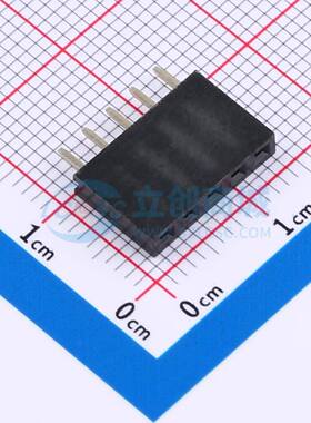 排母 FP6Q05A-B1Y32-B 插件,P=2.54mm 1x5P 方孔 电子元器件配单