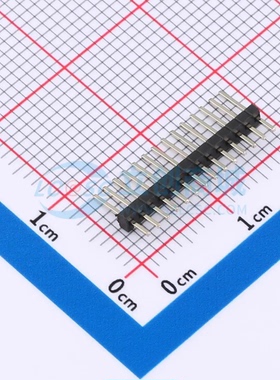 排针 A127N01-0B14P51-H10A39 插件,P=1.27mm 1x14P 方针 单排 原