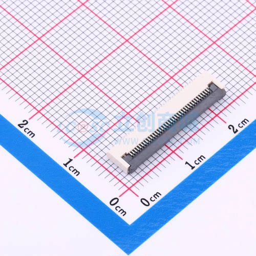 连接器BX-FPC05-2H36PX SMD,P=0.5mm,卧贴 36P 翻盖式 下接