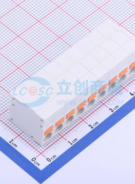 弹簧式接线端子KF239-5.08-9P 插件,P=5.08mm 1x9P 白色