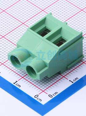 螺钉式接线端子DG636-7.62-02P-14-02A(H) 插件,P=7.62mm 1x2P 直