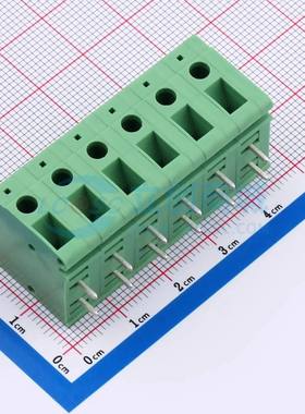 螺钉式接线端子DB105R-7.5-6P-GN-S 弯插,P=7.5mm 1x6P绿色