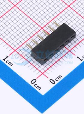 排母 FH2.0-01-06PZD 插件,P=2mm 1x6P 方孔 电子元器件配单