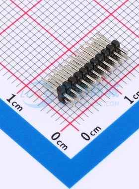 排针 A127M01-0B22P51-H10A39 插件,P=1.27mm 2x11P 方针 双排 原