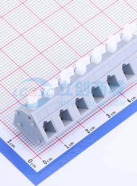 弹簧式接线端子KF243-7.5-7P 插件,P=7.5mm 1x7P 灰色