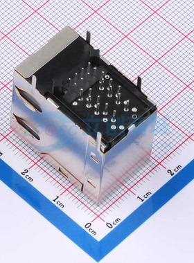 以太网连接器(RJ45 RJ11) T21083ML6B插件 RJ45插座 带LED 有屏蔽