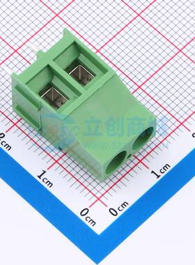 螺钉式接线端子796740-2 插件,P=6.35mm 直插 绿色