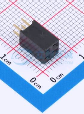 排母 F185-1202A0ASYA2 插件,P=2.54mm 2x2P 电子元器件配单
