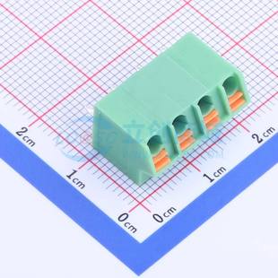 5.0 插件 P=5mm 绿色 弹簧式 1x4P 接线端子KF250NH