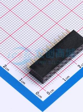 排母 CSHA201-1102A001R1AA 插件,P=2.54mm 2x11P 方孔 电子元器